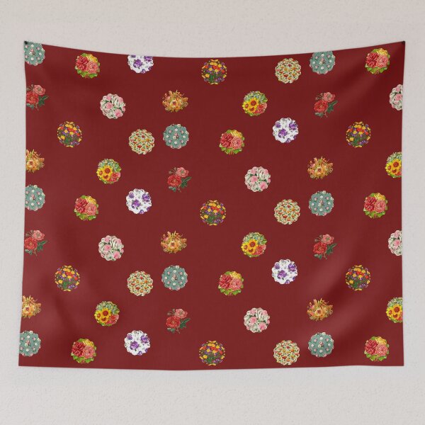 Item preview,  Mixed Flower Shaped Blooming Vintage Flowers Colorful Florals designed and sold by silviaol.