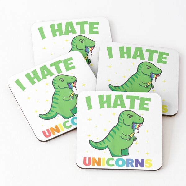 Artikelvorschau, I Hate Unicorns Shirt mit Dinosaurier entworfen und verkauft von SnizhanaBayuk.