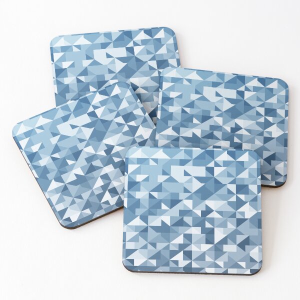 Item preview, Blue Triangles Geometric designed and sold by storyboxdesigns.