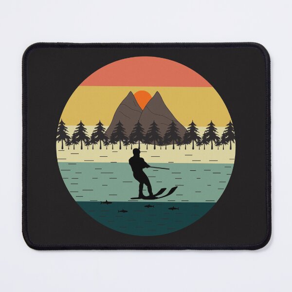 Item preview, Vintage Retro Sunset Water Ski Sport Gift designed and sold by TastefulTees.