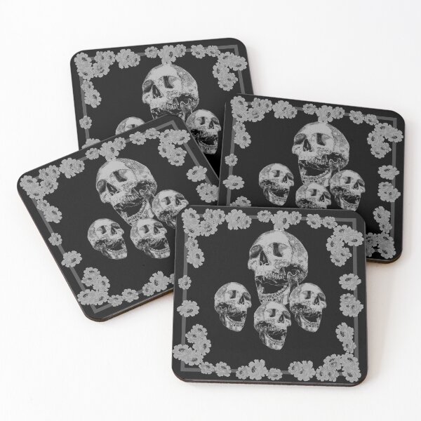 Item preview, Skull black & white_1a designed and sold by SueKnox.
