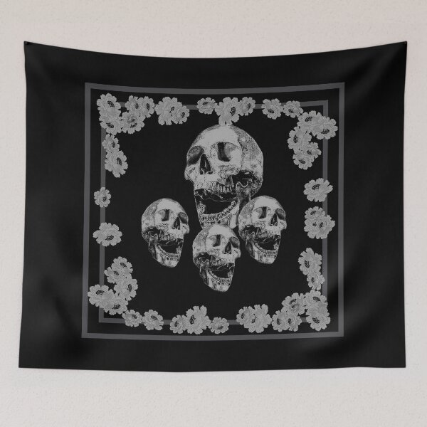 Item preview, Skull black & white_1a designed and sold by SueKnox.