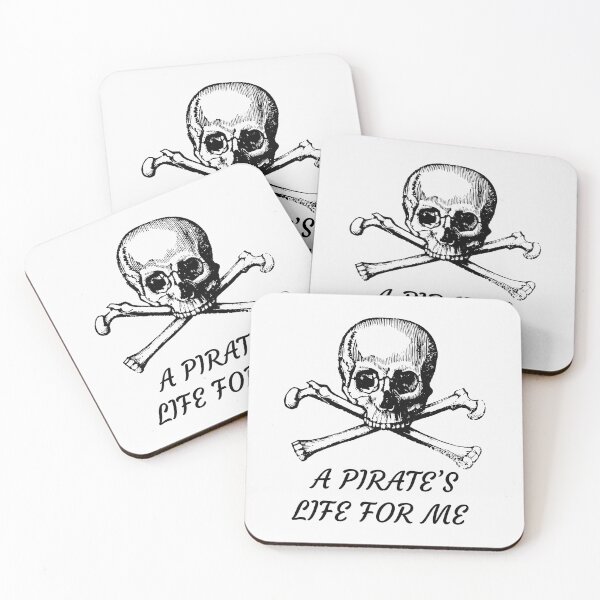 Item preview, Skull & Crossbones A Pirate's Life For Me Design White  designed and sold by DeYoungFashion.