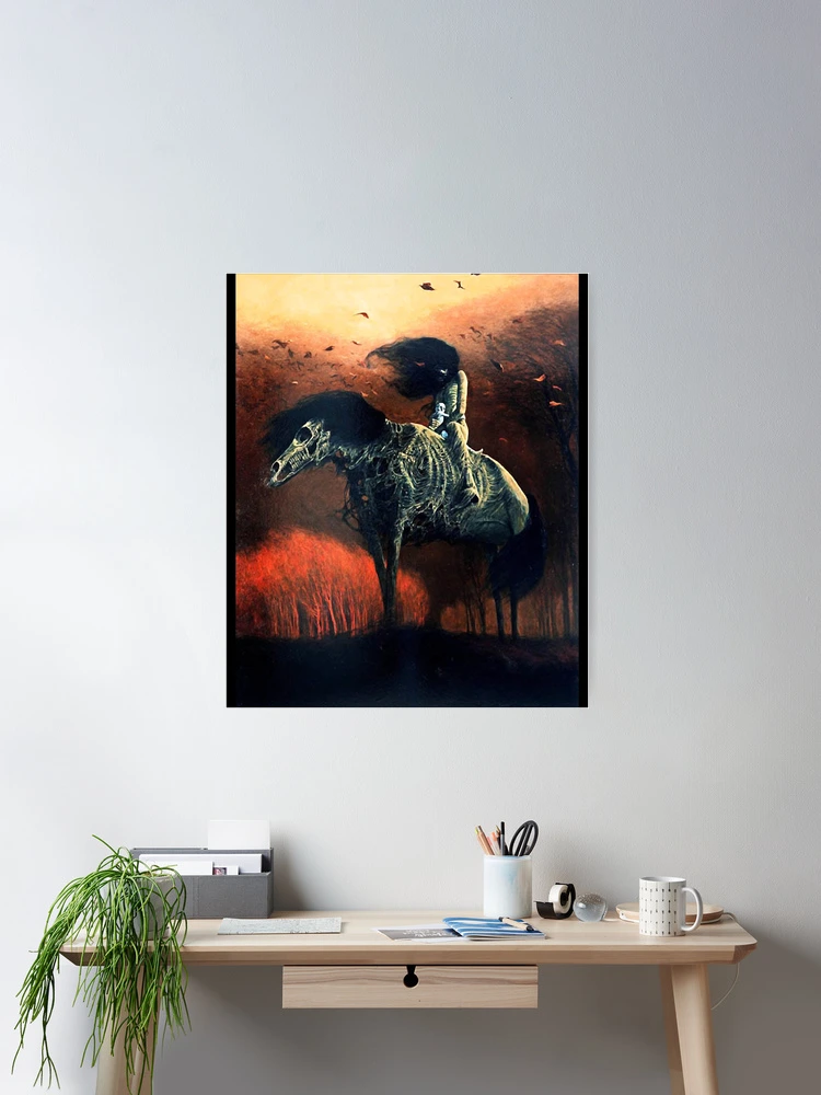Untitled (Horse Rider), by Zdzisław Beksiński Classic