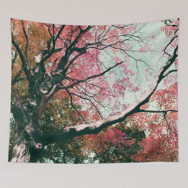 Item preview, Pink & Orange Vintage Tree designed and sold by RoseyElisabeth.
