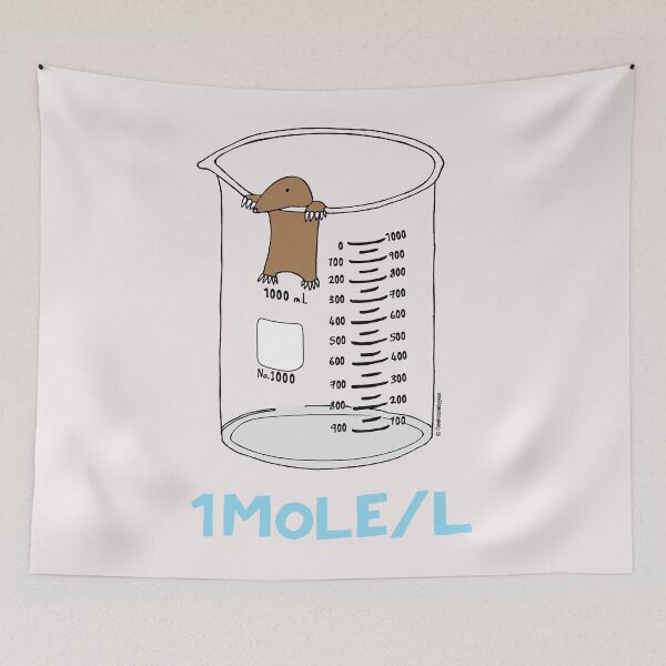 Item preview, Chemistry 1 Mole Per Litre For Mole Or Avogadro Day designed and sold by LawrenceCliffo1.