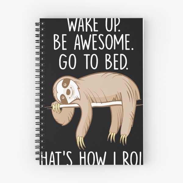 Item preview, Wake Up Be Awesome Go To Bed Funny Lazy Sloth Classic designed and sold by KristineWilli.
