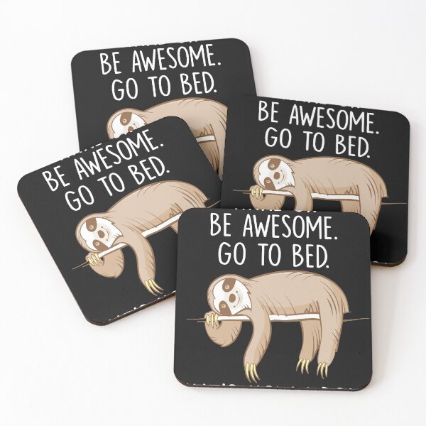 Item preview, Wake Up Be Awesome Go To Bed Funny Lazy Sloth Classic designed and sold by KristineWilli.