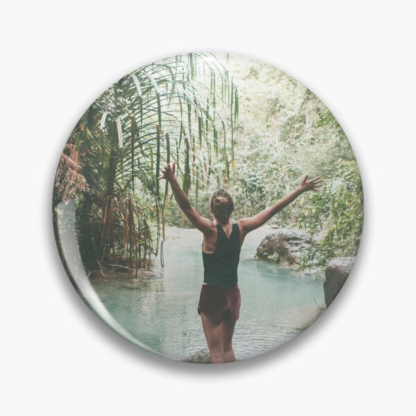 Item preview, Girl at Rainforest Rock Pool designed and sold by Jaydee001.