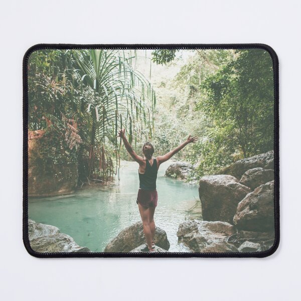 Item preview, Girl at Rainforest Rock Pool designed and sold by Jaydee001.