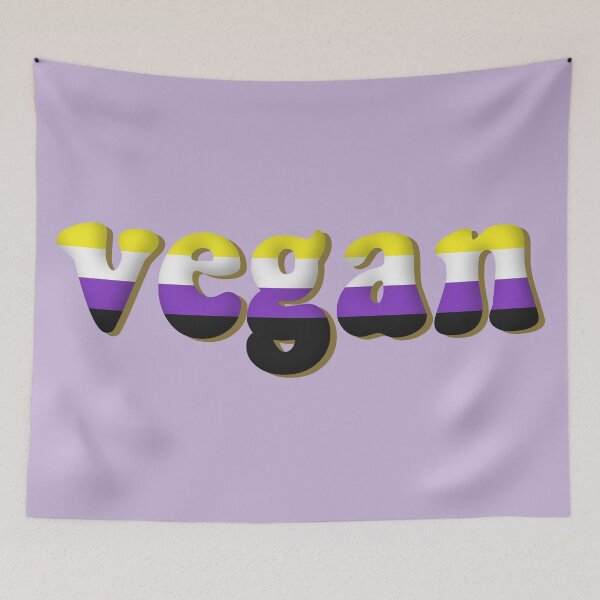 Item preview, Vegan Nonbinary Pride Flag Retro LGBTQ designed and sold by cashewdays.