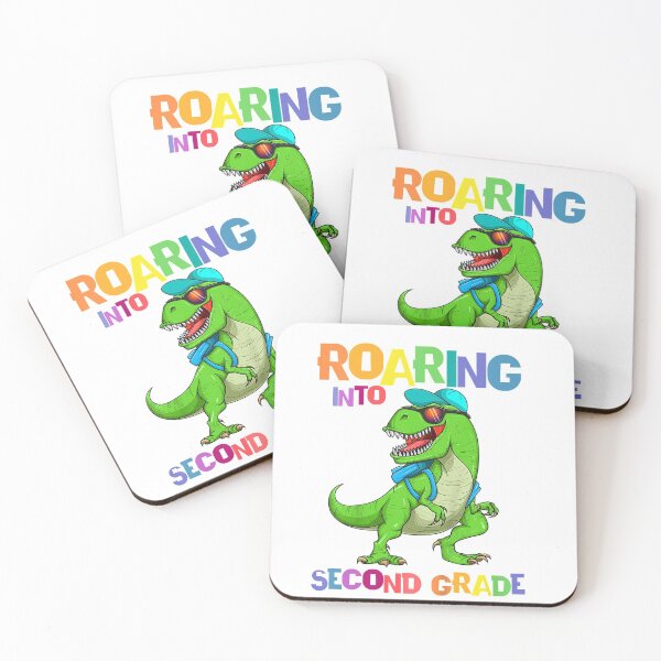 Item preview, Kids Roaring Into Second Grade Dinosaur T Rex Back To School Gift T-Shirt designed and sold by PhloiSontoklon.