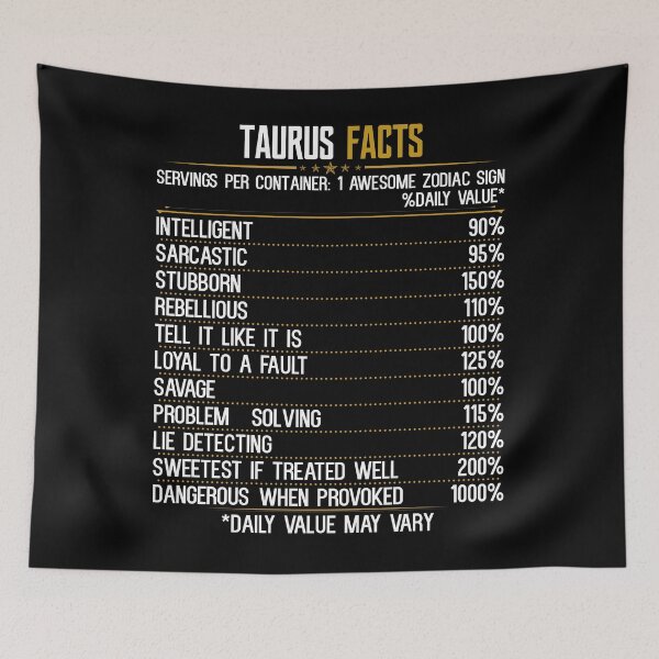 Item preview, Taurus Facts Zodiac Birthday Funny Taurus Facts designed and sold by hoangtrongkhiem.