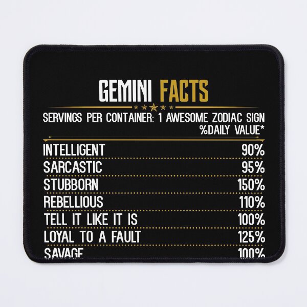 Item preview, Gemini Facts Zodiac Birthday Funny Gemini Facts designed and sold by hoangtrongkhiem.
