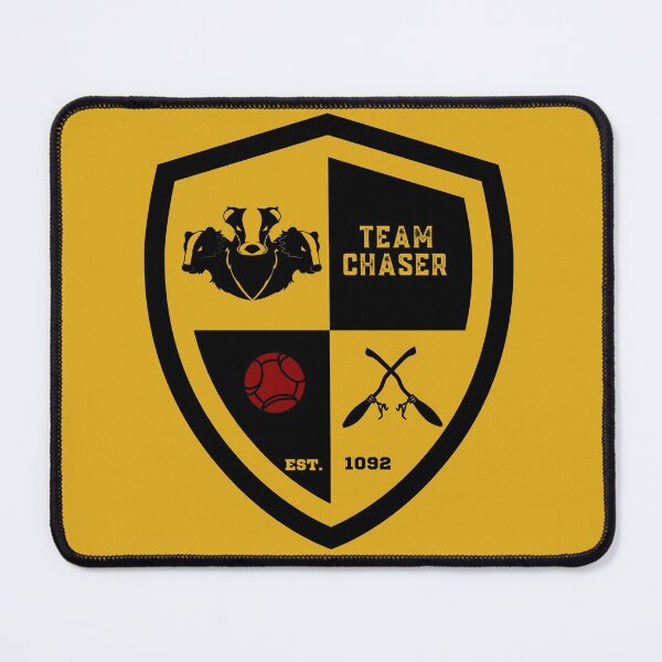 Item preview, Team Chaser Yellow and Black Badger designed and sold by AlexWolfDesigns.