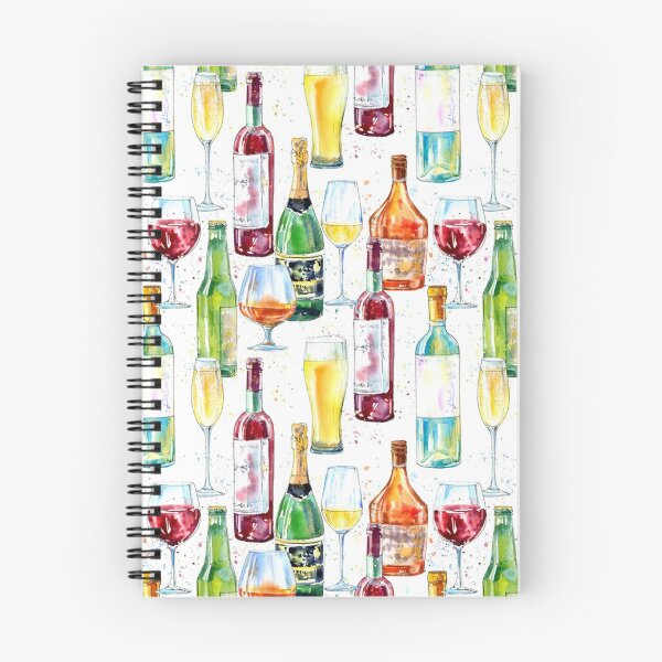 Item preview, Wine Bottle Watercolor Art designed and sold by VannaShanha.