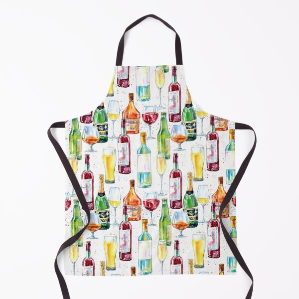 Item preview, Wine Bottle Watercolor Art designed and sold by VannaShanha.