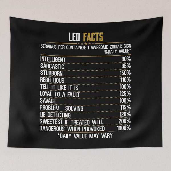 Item preview, Leo Facts Zodiac Birthday Funny Leo Facts designed and sold by hoangtrongkhiem.