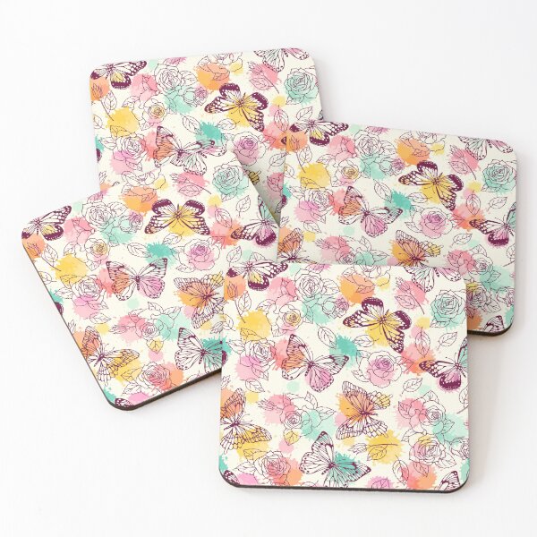 Item preview, Cute Butterfly Roses Art designed and sold by VannaShanha.