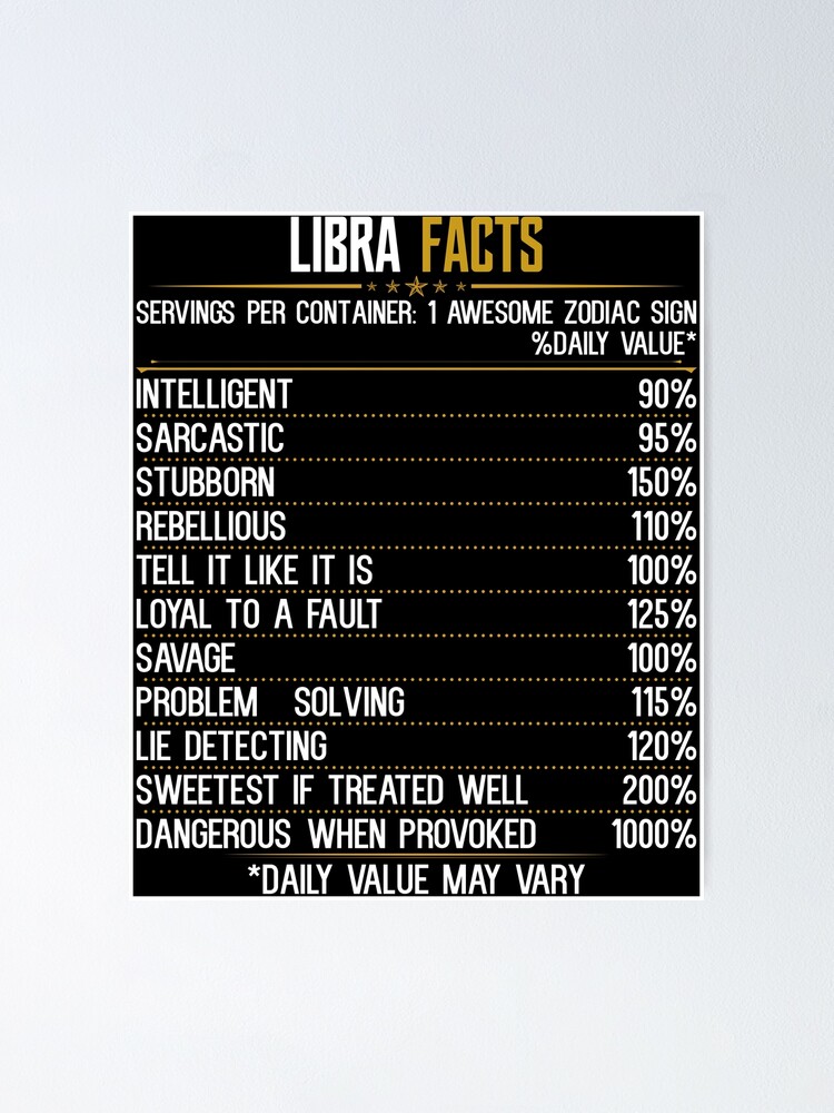 Libra Facts Zodiac Birthday Funny Libra Facts