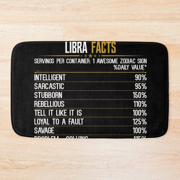 Item preview, Libra Facts Zodiac Birthday Funny Libra Facts designed and sold by hoangtrongkhiem.