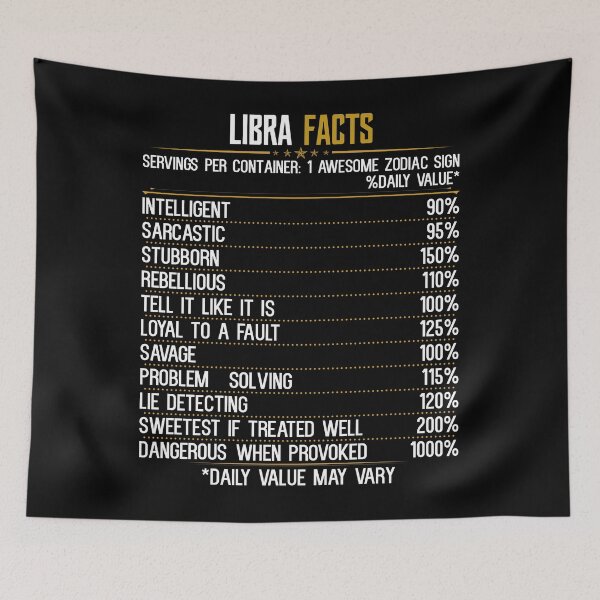 Item preview, Libra Facts Zodiac Birthday Funny Libra Facts designed and sold by hoangtrongkhiem.