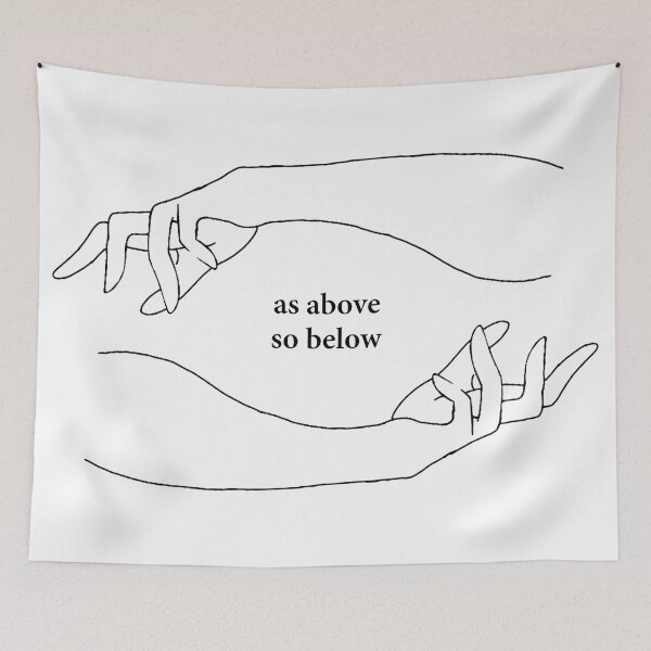 Item preview, As Above So Below Hands With Text  designed and sold by -Ruby-Grace-.