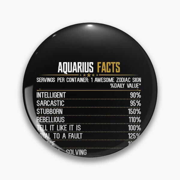 Item preview, Aquarius Facts Zodiac Birthday Funny Aquarius Facts designed and sold by hoangtrongkhiem.