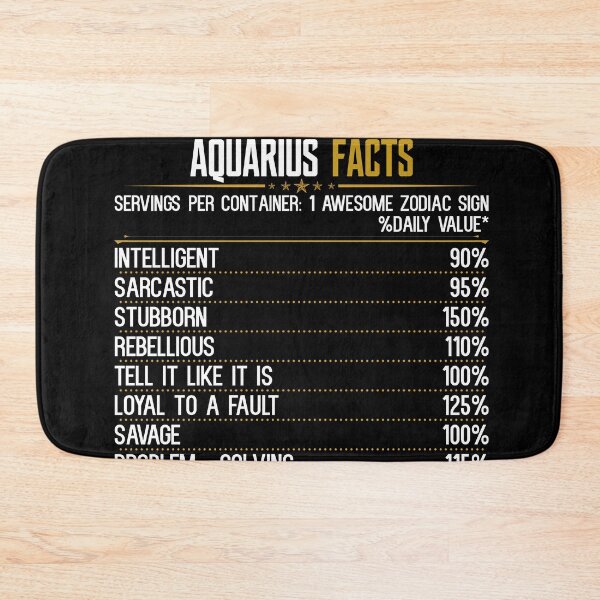 Item preview, Aquarius Facts Zodiac Birthday Funny Aquarius Facts designed and sold by hoangtrongkhiem.