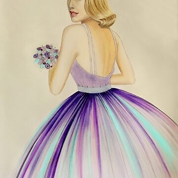 Artwork thumbnail, GRACE Watercolour Pencil Drawing by Inma Vassar