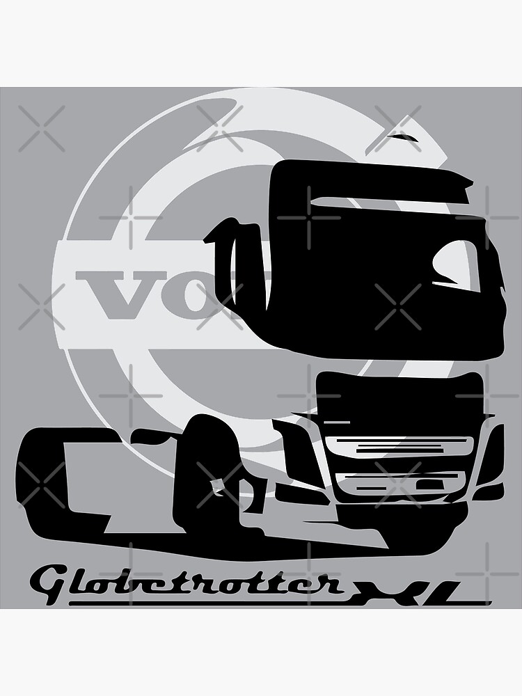 Discover Volvo Truck with Type Globetrotter Premium Matte Vertical Poster