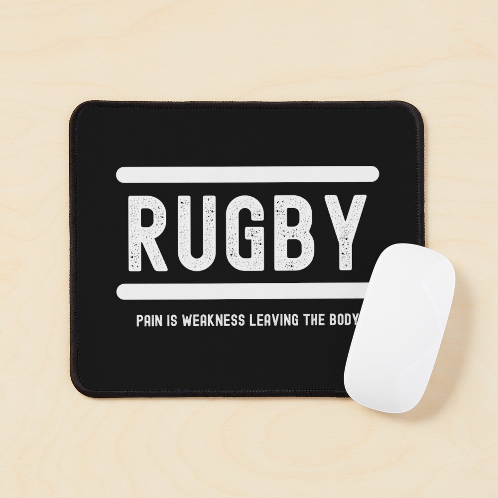 Póster for Sale con la obra «Rugby-El dolor es la debilidad que abandona el  cuerpo-Funny Rugby» de Sigh Fly | Redbubble