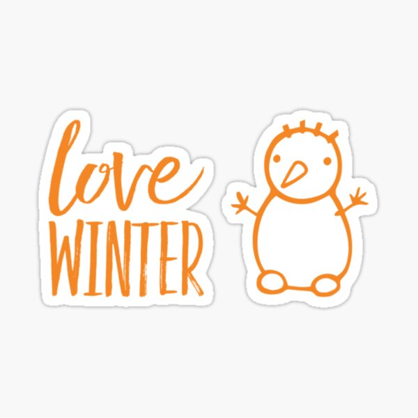 Love Winter Snow Sticker