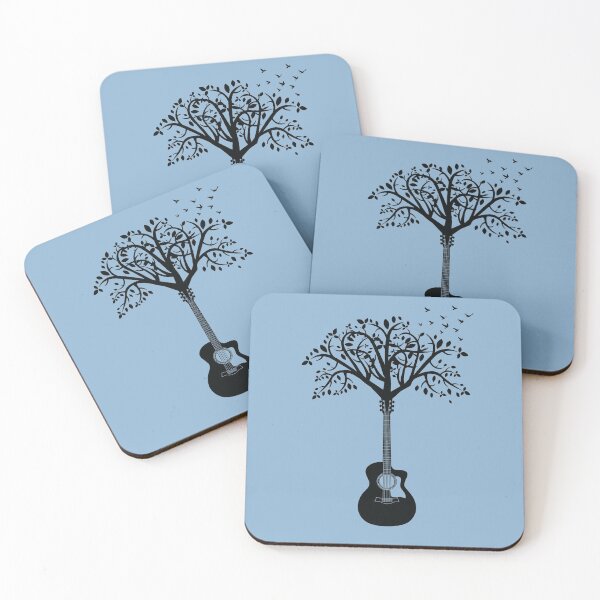 Item preview, Acoustic Guitar Tree Light Theme designed and sold by nightsworthy.