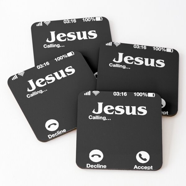 Item preview, Jesus is calling Love Jesus Got Jesus boyfriend Cool Mountain Gift Premium Apparel Funny Holiday Xmas designed and sold by DesignByHeartUK.
