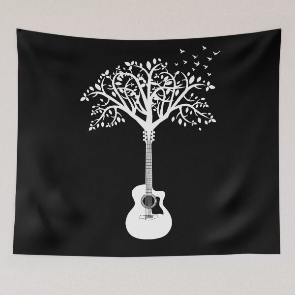 Item preview, Acoustic Guitar Tree Dark Theme designed and sold by nightsworthy.