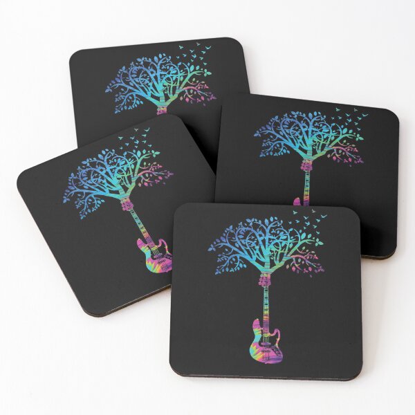 Item preview, Bass Guitar Tree Abstract Texture Theme designed and sold by nightsworthy.