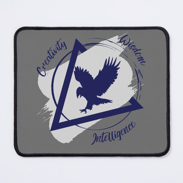 Item preview, Blue and Gray Eagle Crow Creativity, intelligence, wisdom 2 designed and sold by AlexWolfDesigns.