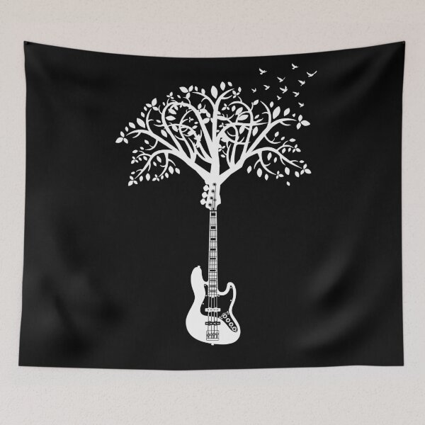 Item preview, Bass Guitar Tree Dark Theme designed and sold by nightsworthy.