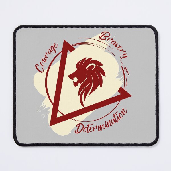 Item preview, Red and Golden Lion Courage, Determination, Bravery 2 designed and sold by AlexWolfDesigns.