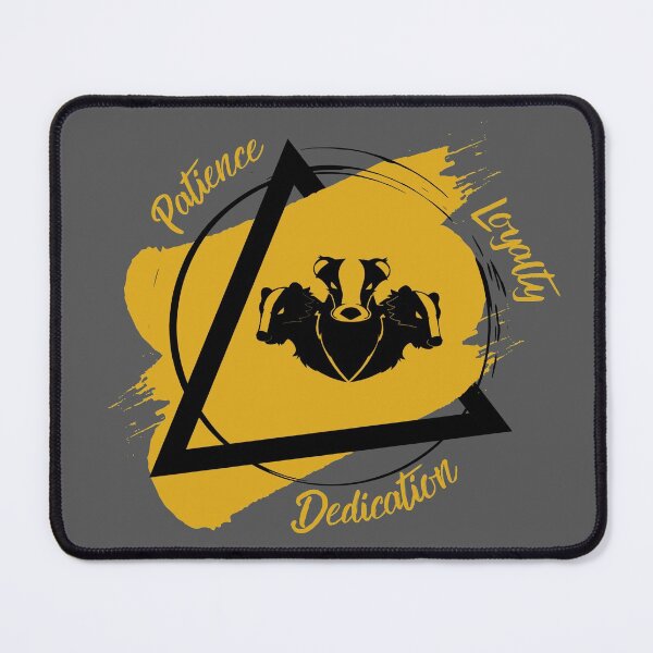 Item preview, Yellow and Black Badger Patience, Loyalty, Dedication designed and sold by AlexWolfDesigns.