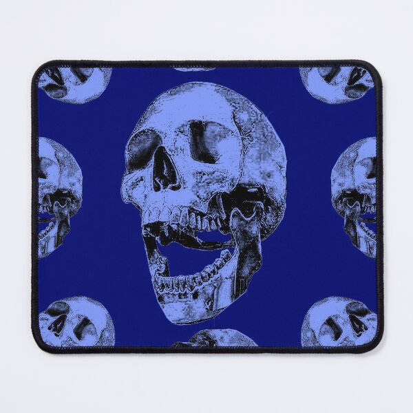 Item preview, Skull in blues_1d designed and sold by SueKnox.