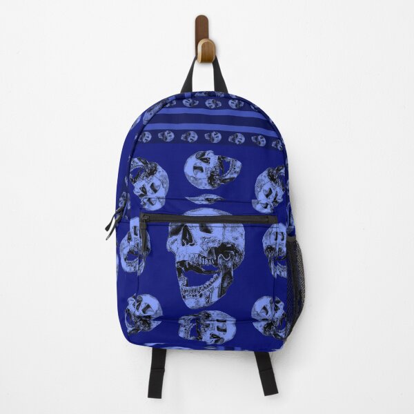 Item preview, Skull in blues_1d designed and sold by SueKnox.