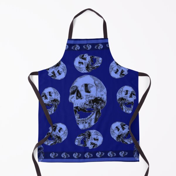 Item preview, Skull in blues_1d designed and sold by SueKnox.
