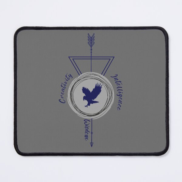 Item preview, Blue and Gray Eagle Crow Creativity, intelligence, wisdom designed and sold by AlexWolfDesigns.