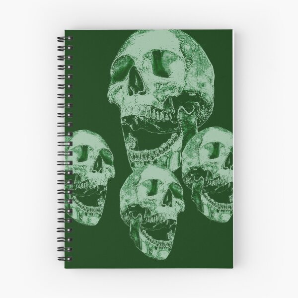 Item preview, Skull in greens_1c designed and sold by SueKnox.