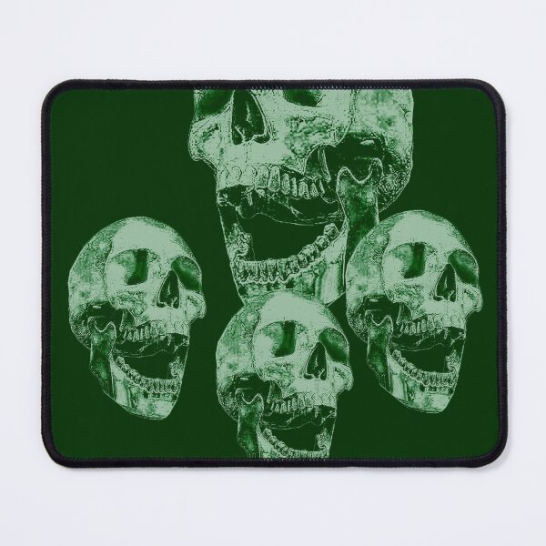 Item preview, Skull in greens_1c designed and sold by SueKnox.