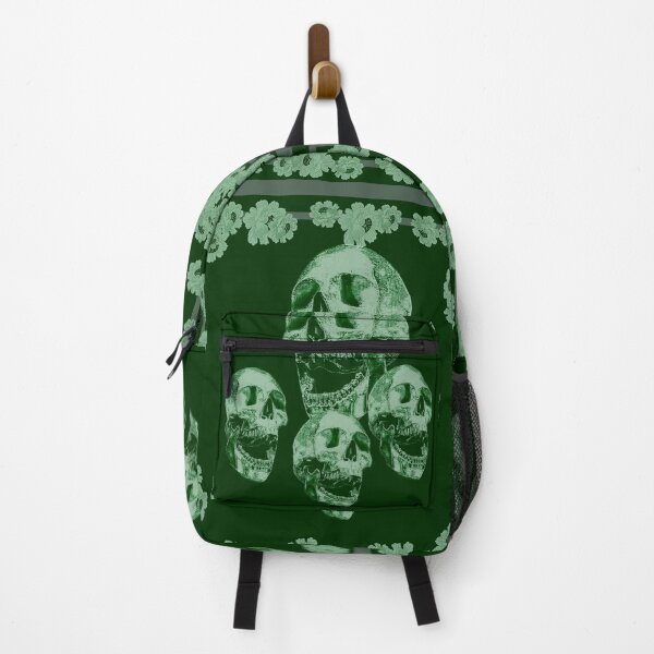 Item preview, Skull in greens_1c designed and sold by SueKnox.