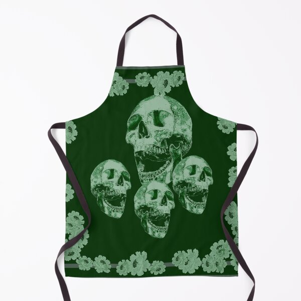 Item preview, Skull in greens_1c designed and sold by SueKnox.