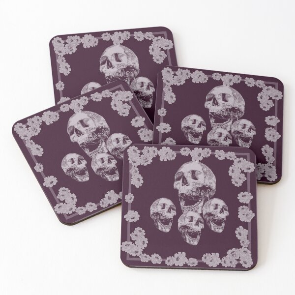 Item preview, Skull in muted purple_1f designed and sold by SueKnox.